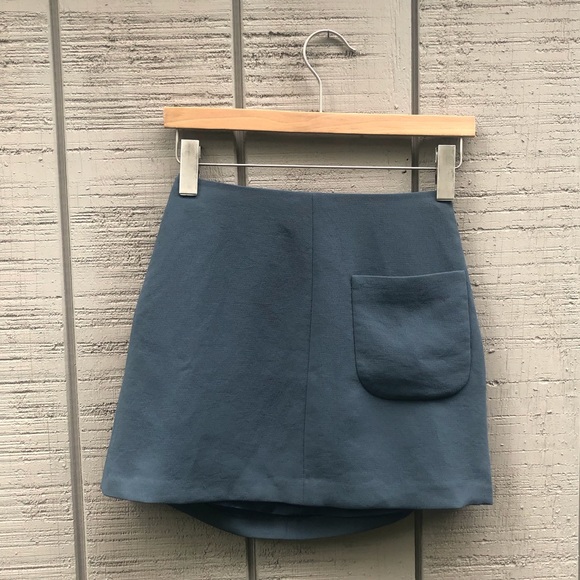 Wilfred Japanese Crepe Mini Skirt with Pocket - Picture 3 of 7
